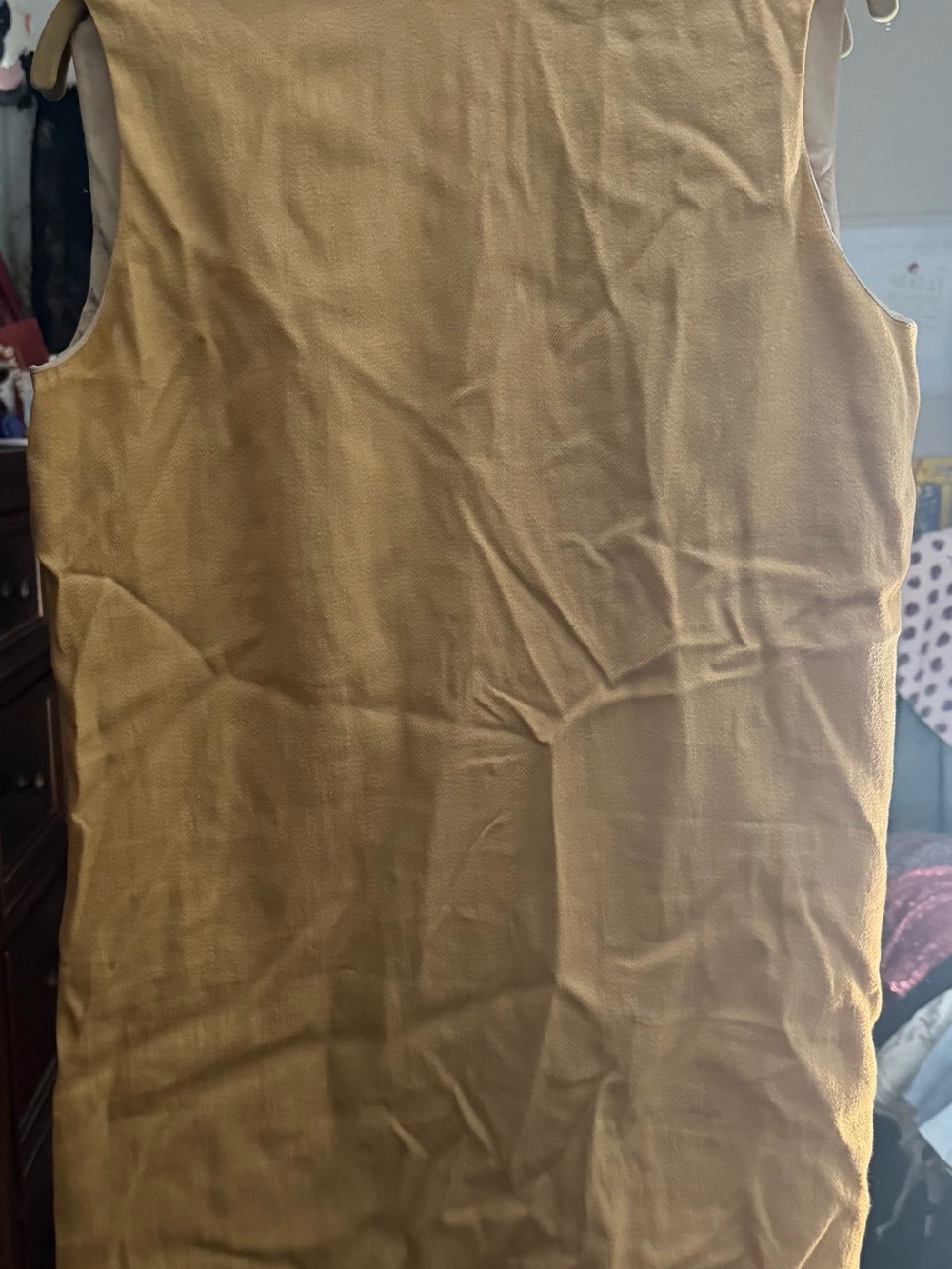 Theory Yellow Column linen blend Dress - Picture 3 of 5